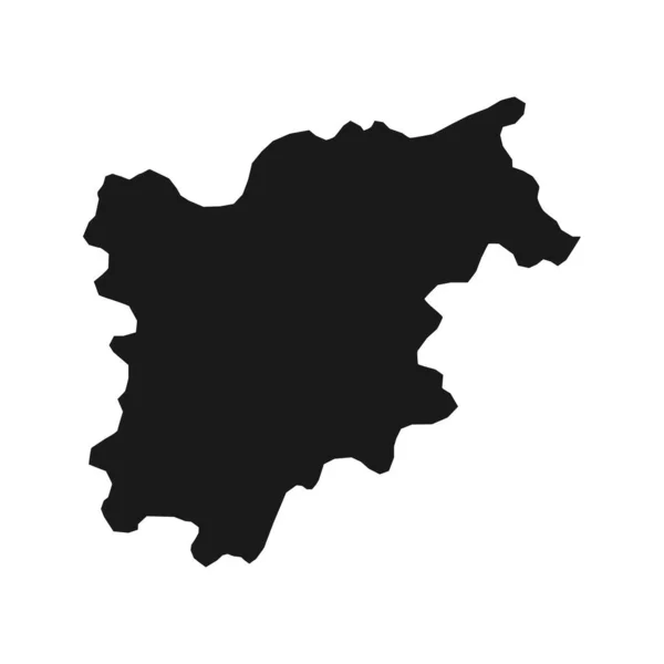 Trentino Alto Adige Map Region Italy Vector Illustration — Stock vektor