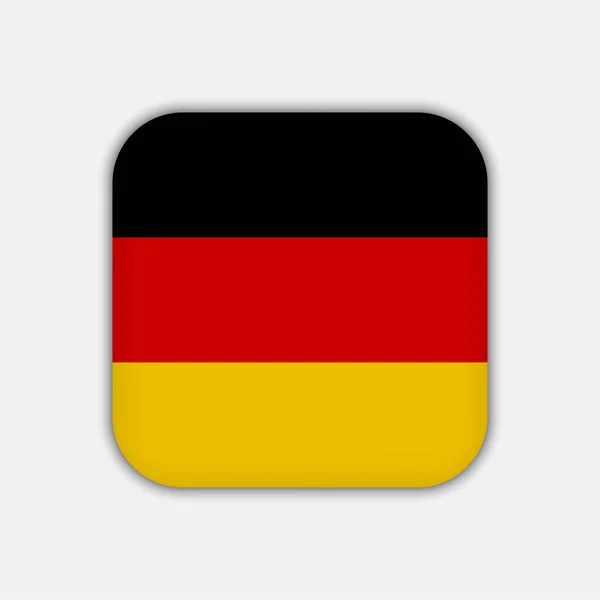 Duitse Vlag Officiële Kleuren Vectorillustratie — Stockvector