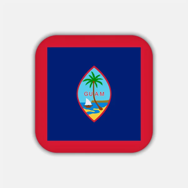 Guam Flag Official Colors Vector Illustration — 图库矢量图片