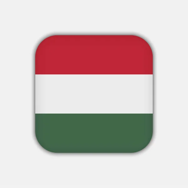 Hungary Flag Official Colors Vector Illustration — Stockvektor