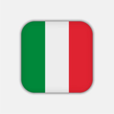 Italy flag, official colors. Vector illustration.