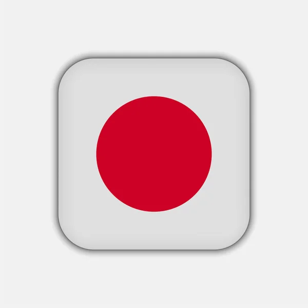 Bandera Japón Colores Oficiales Ilustración Vectorial — Vector de stock