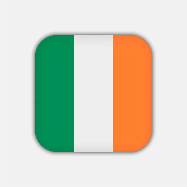 Флаг Ирландии Официальные Цвета Векторная Иллюстрация — стоковый вектор