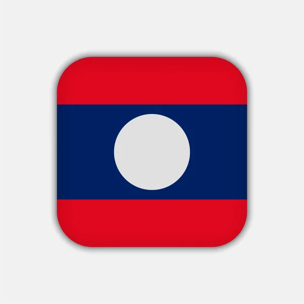 Laos Vlag Officiële Kleuren Vectorillustratie — Stockvector