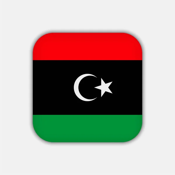 Libya Bayrağı Resmi Renkler Vektör Illüstrasyonu — Stok Vektör