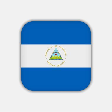 Nicaragua flag, official colors. Vector illustration.