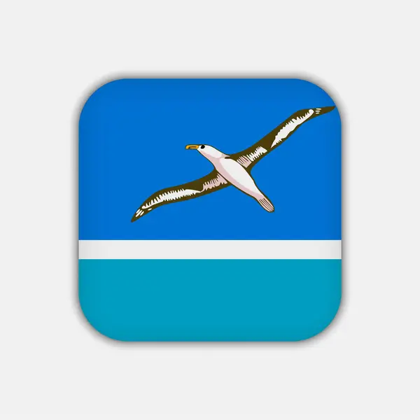 Midway Atoll Flag Official Colors Vector Illustration —  Vetores de Stock