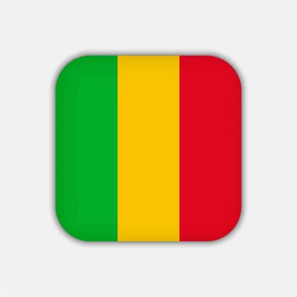 Bandera Malí Colores Oficiales Ilustración Vectorial — Vector de stock