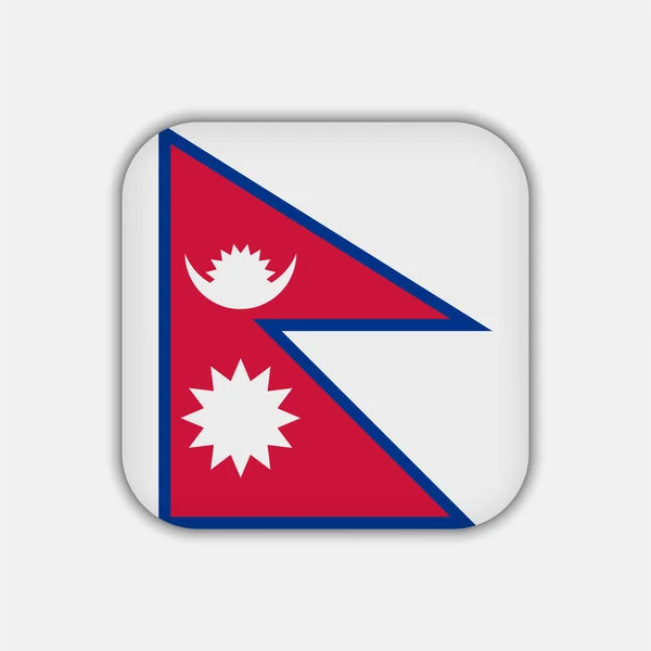 Nepal Flag Official Colors Vector Illustration — Archivo Imágenes Vectoriales