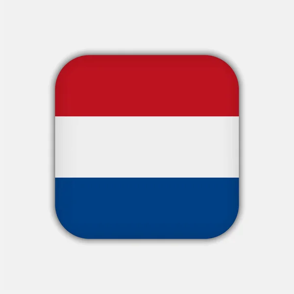 Netherlands Flag Official Colors Vector Illustration — Stockvektor