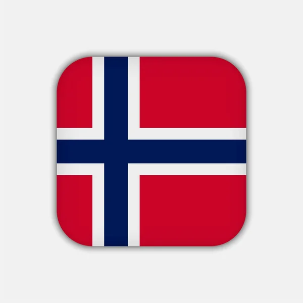 Bandiera Norvegia Colori Ufficiali Illustrazione Vettoriale — Vettoriale Stock