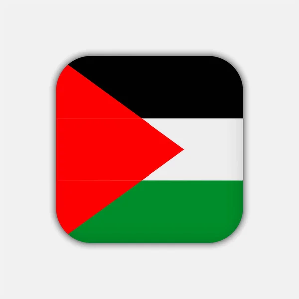 Bandera Palestina Colores Oficiales Ilustración Vectorial — Vector de stock