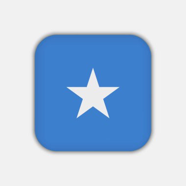 Somali Adaları bayrağı, resmi renkler. Vektör illüstrasyonu.