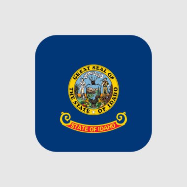 Idaho state flag. Vector illustration.