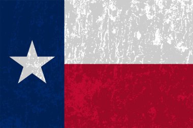 Texas state grunge flag. Vector illustration.