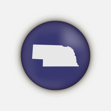 Uzun gölgeli Nebraska durum çember haritası