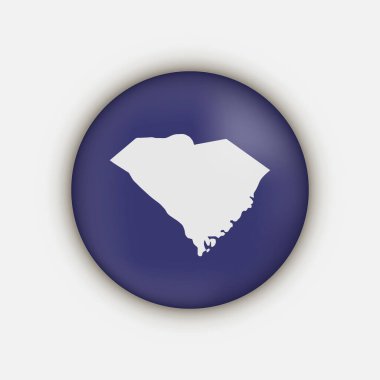 Uzun gölgeli Güney Carolina eyalet çember haritası