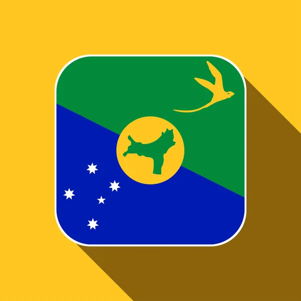 Christmas Island Flag Official Colors Vector Illustration — Stockvektor