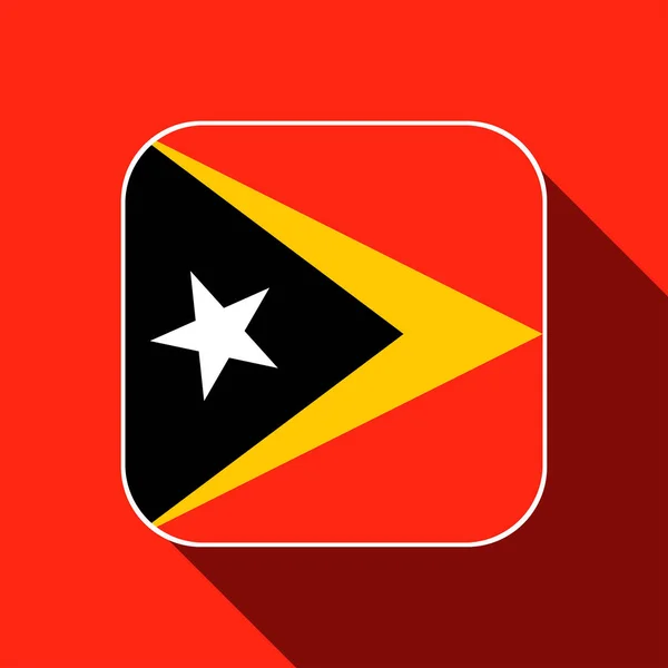 East Timor Flag Official Colors Vector Illustration — Image vectorielle