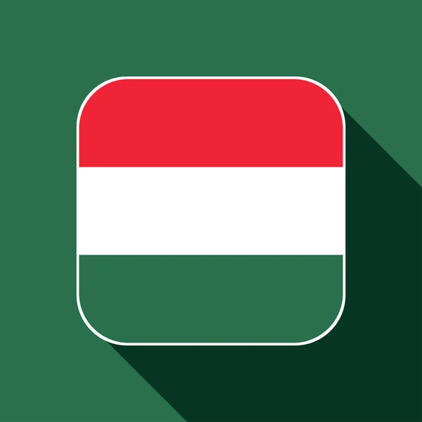 Hungary Flag Official Colors Vector Illustration — Stockvektor