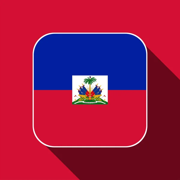 Haiti Flag Official Colors Vector Illustration — Stock vektor