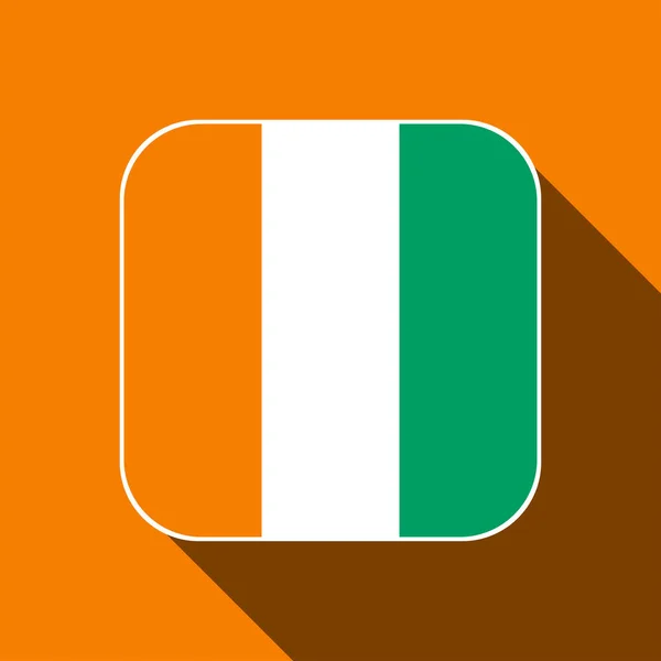 Ivory Coast Flag Official Colors Vector Illustration — Stock vektor