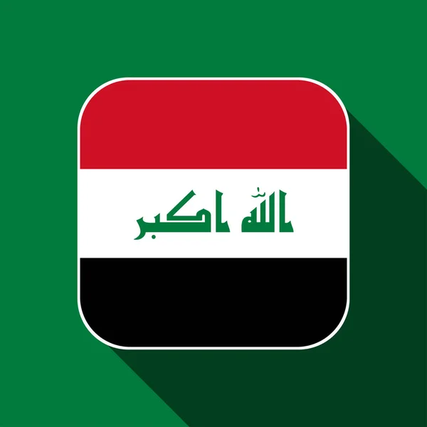 Irácká Vlajka Oficiální Barvy Vektorová Ilustrace — Stockový vektor