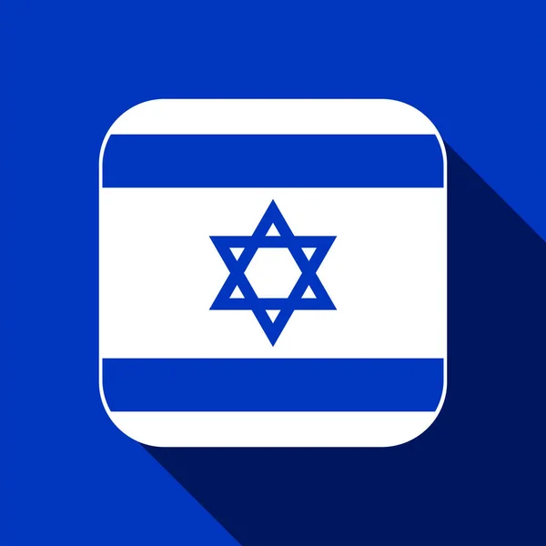 Israel Flag Official Colors Vector Illustration — Stok Vektör