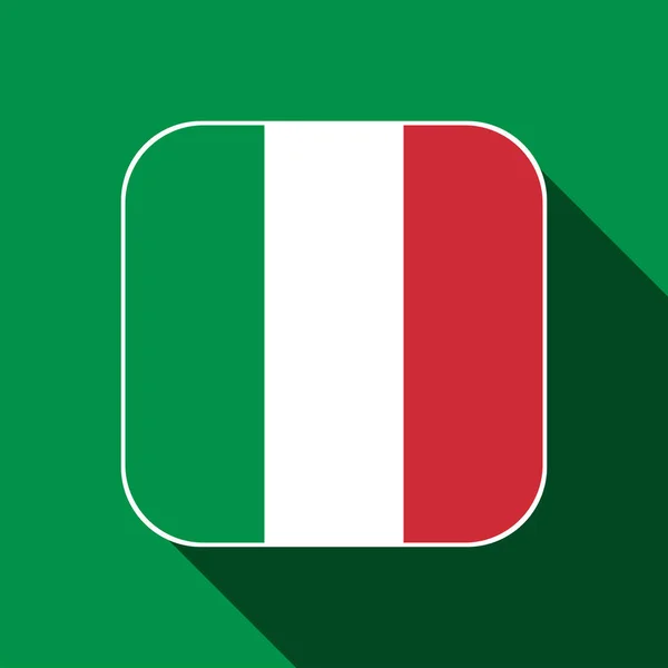 Italy Flag Official Colors Vector Illustration — Vetor de Stock