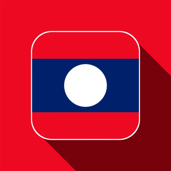 Laos Flag Official Colors Vector Illustration — Image vectorielle