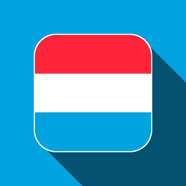 Luxembourg Flag Official Colors Vector Illustration —  Vetores de Stock