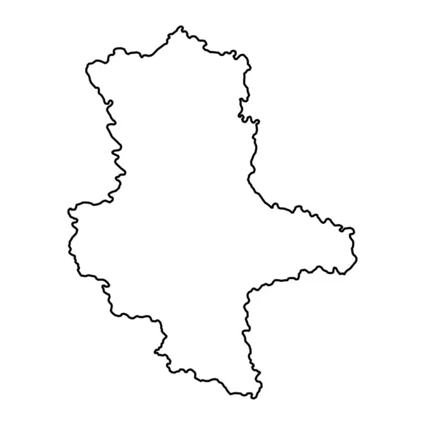 Sachsen Anhalts Landkarte Vektorillustration — Stockvektor