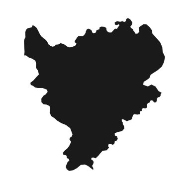 Doğu Midlands İngiltere, İngiltere bölge haritası. Vektör illüstrasyonu.