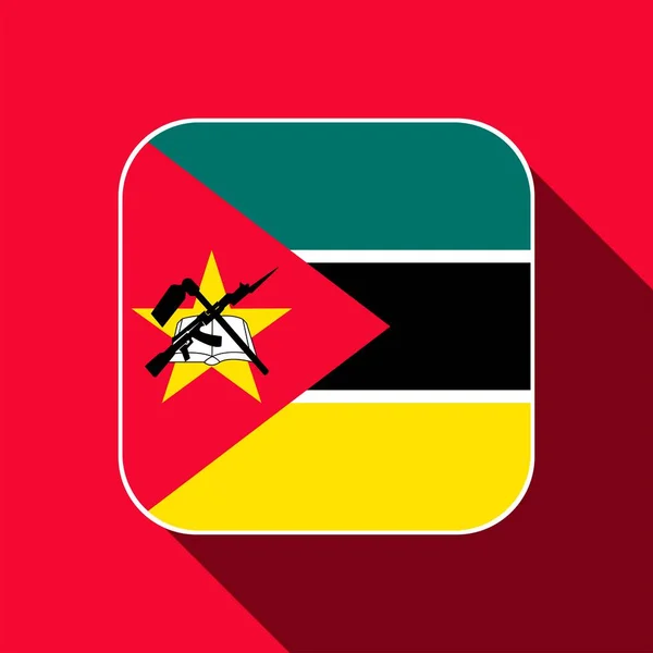 Mozambique Flag Official Colors Vector Illustration — ストックベクタ