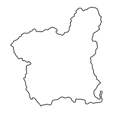 Murcia haritası, İspanya bölgesi. Vektör illüstrasyonu.