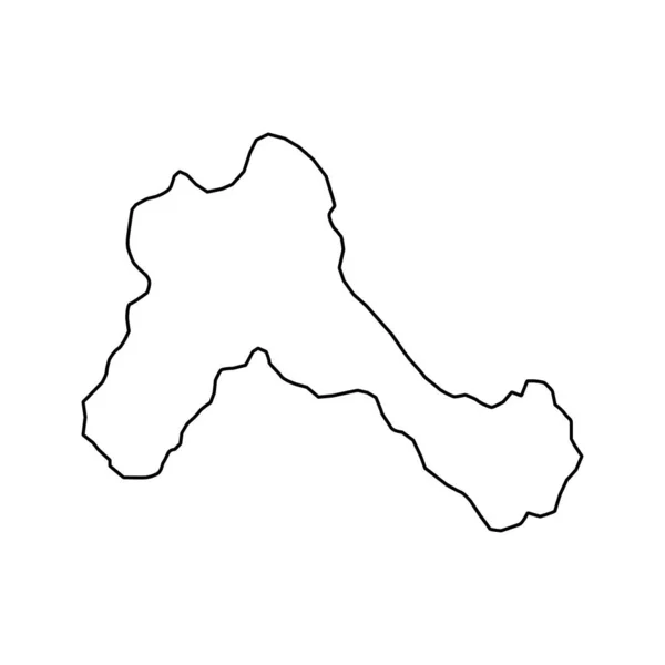 Formentera Map Španělsko Region Vektorová Ilustrace — Stockový vektor