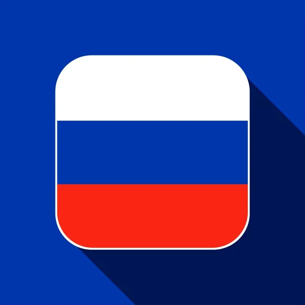 Russia Flag Official Colors Vector Illustration — Vettoriale Stock