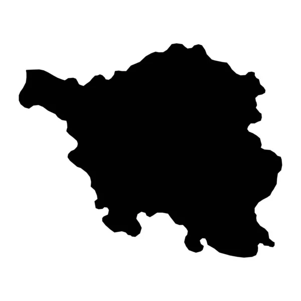 Carte État Sarre Illustration Vectorielle — Image vectorielle