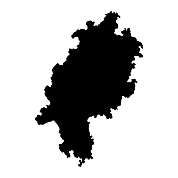 Carte État Hesse Illustration Vectorielle — Image vectorielle