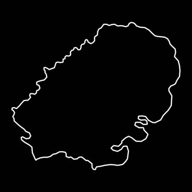 Doğu İngiltere, İngiltere bölge haritası. Vektör illüstrasyonu.