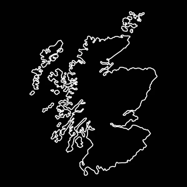 Carte Écosse Royaume Uni Illustration Vectorielle — Image vectorielle