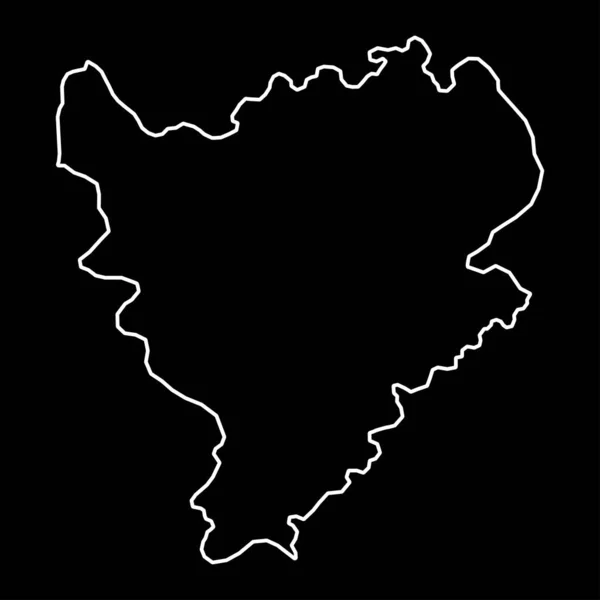 East Midlands Anglia Wielka Brytania Mapa Regionu Ilustracja Wektora — Wektor stockowy