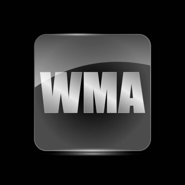 WMA File Icon, Flat Design Style clipart