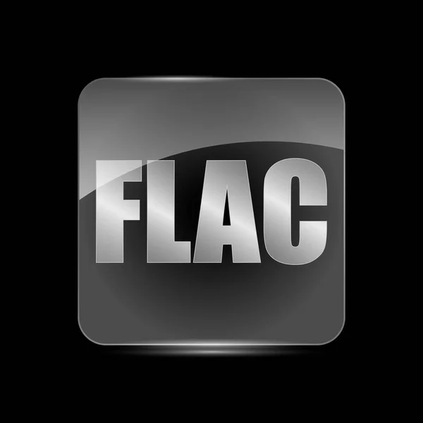 Flac 아이콘 디자인 스타일 — 스톡 벡터
