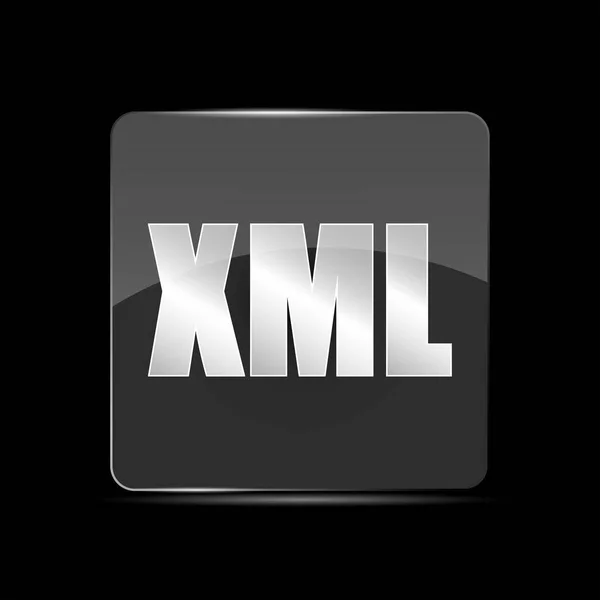 Xmlファイルベクトルアイコン フラットデザインスタイル — ストックベクタ