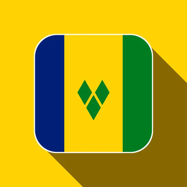 Saint Vincent Grenadines Flag Official Colors Vector Illustration — ストックベクタ