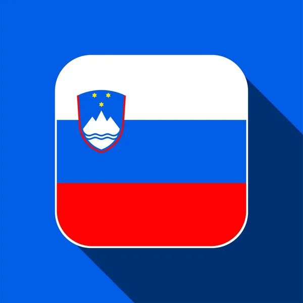 Slovenia Flag Official Colors Vector Illustration — ストックベクタ