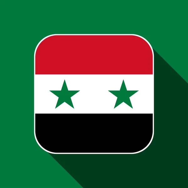 Syria Flag Official Colors Vector Illustration — Archivo Imágenes Vectoriales