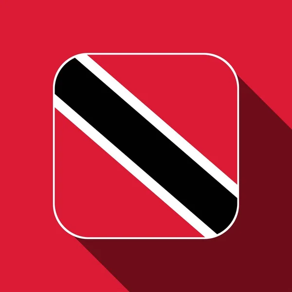 Trinidad Tobago Flag Official Colors Vector Illustration — Stock vektor
