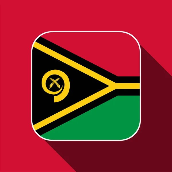 Vanuatu Flag Official Colors Vector Illustration — Stock vektor